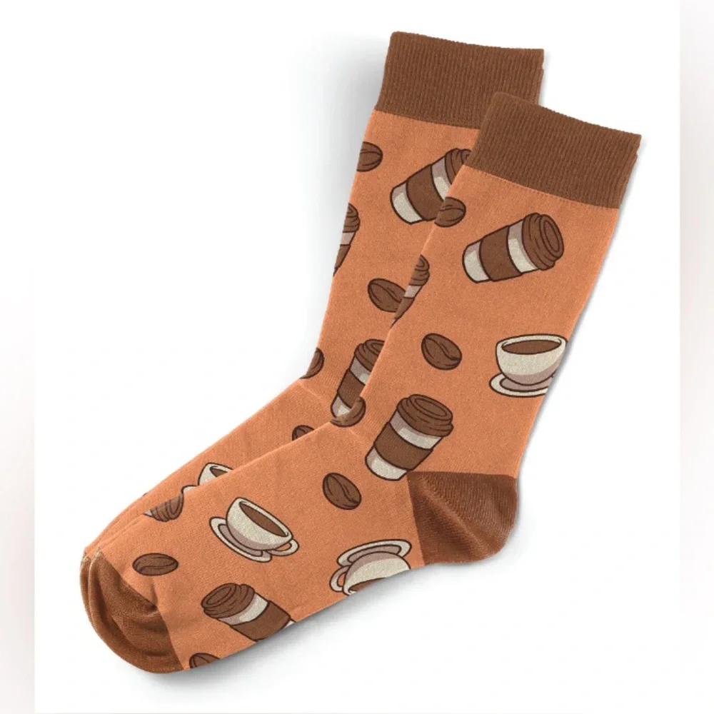 Sillies Socks Coffee Lovers Coffee Cup Novelty Happy Socks Silly Funny Fun Sox